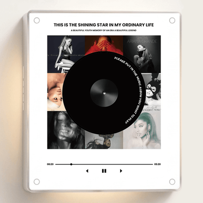 GlowVinyl™ Music Box Plus 9 Mini Vinyl Records