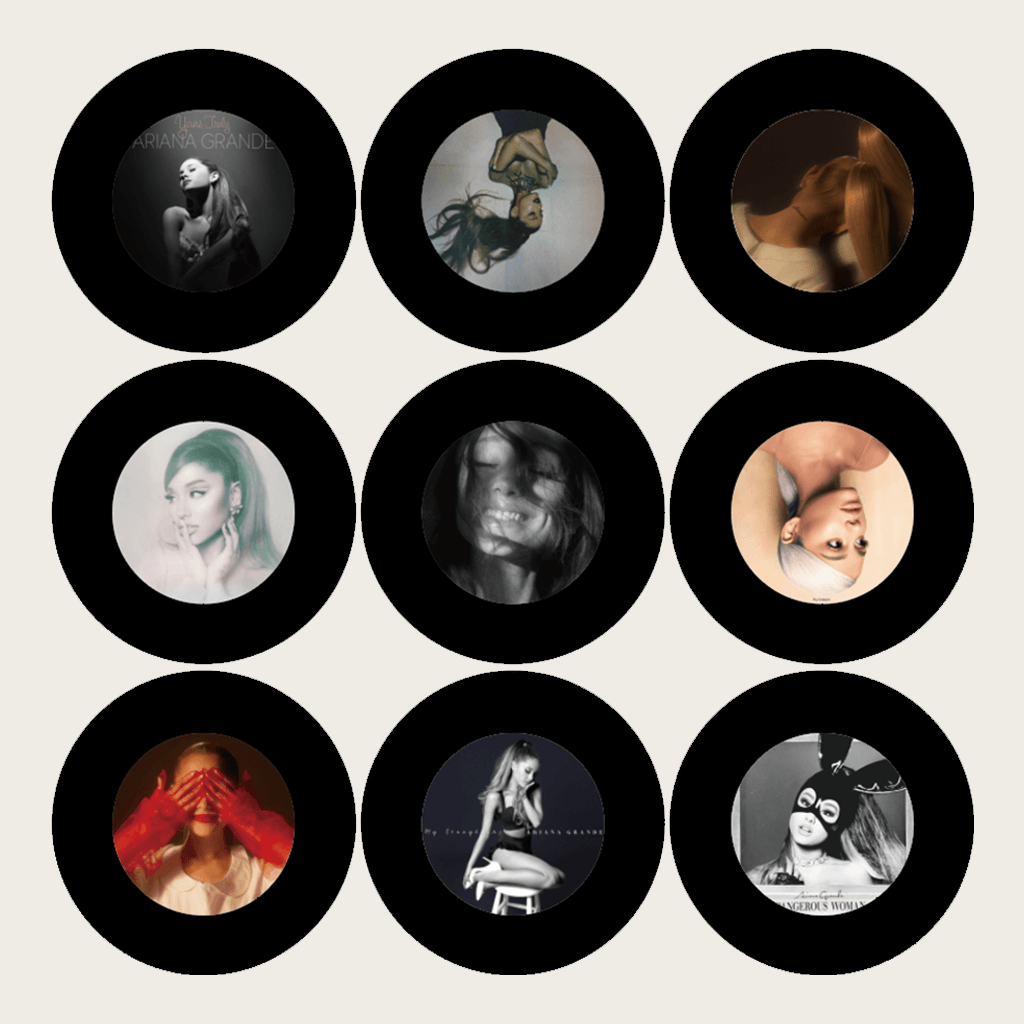 GlowVinyl™ Music Box Plus 9 Mini Vinyl Records