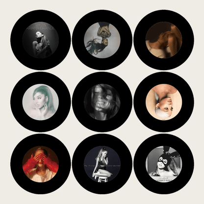 GlowVinyl™ Music Box Plus 9 Mini Vinyl Records