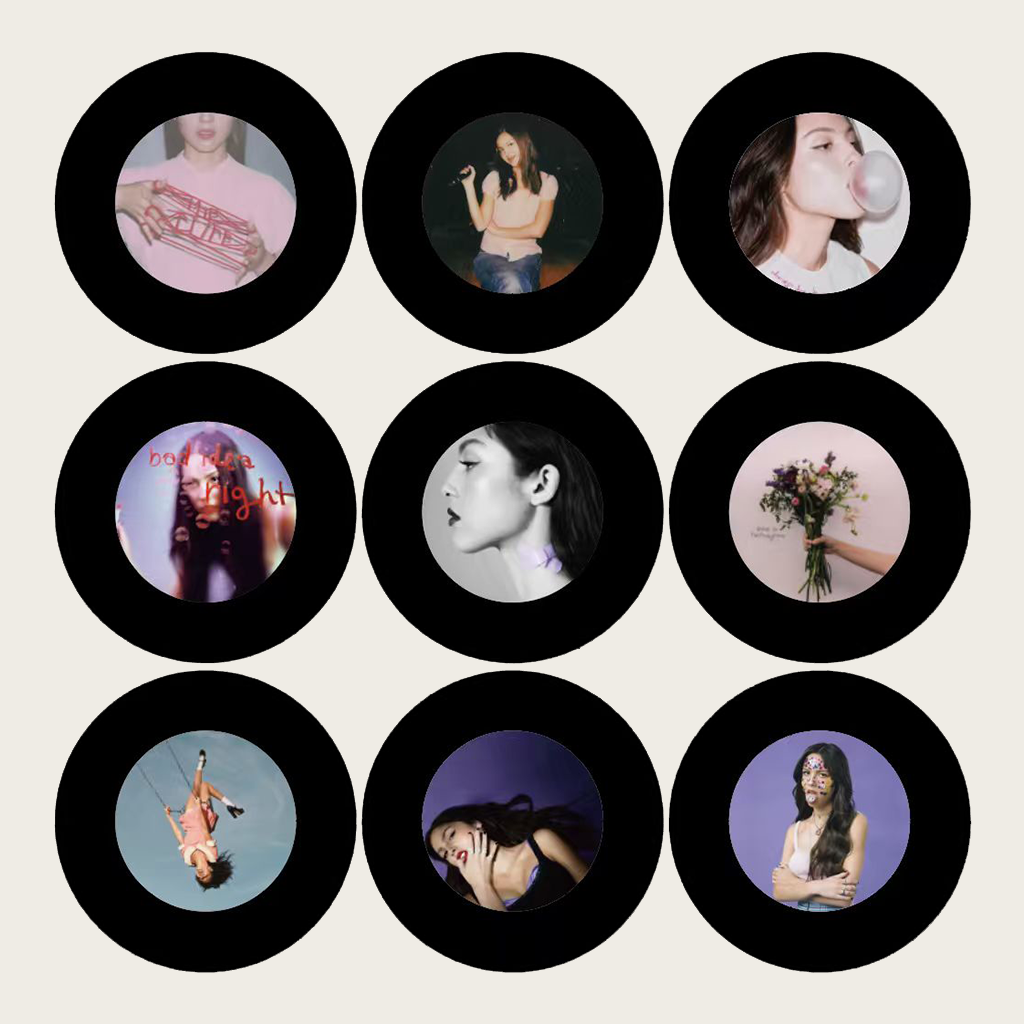 GlowVinyl™ Music Box Plus 9 Mini Vinyl Records