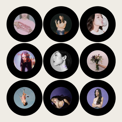 GlowVinyl™ Music Box Plus 9 Mini Vinyl Records