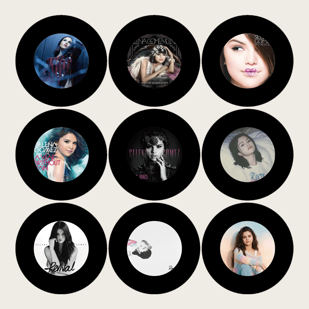 GlowVinyl™ Music Box Plus 9 Mini Vinyl Records