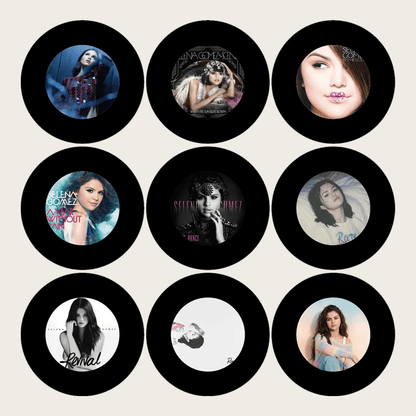 GlowVinyl™ Music Box Plus 9 Mini Vinyl Records